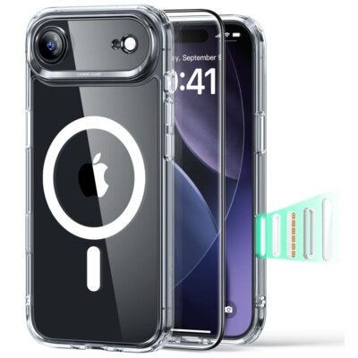 Etui ESR Classic Hybryd MagSafe + Tempered Glass do Apple iPhone Air Przezroczysty