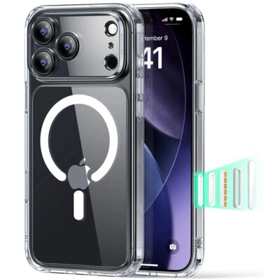Etui ESR Classic Hybryd MagSafe + Tempered Glass do Apple iPhone 17 Pro Max Przezroczysty
