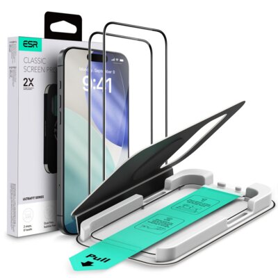 Szkło hartowane ESR UltraFit Tempered Glass do Apple iPhone 17 Pro Max (2 szt.)