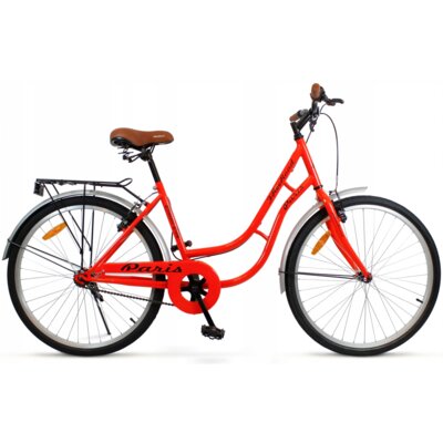Rower miejski SIROX Paris Retro 26 cali damski Czerwony