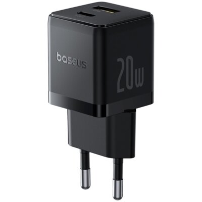 Ładowarka sieciowa BASEUS Palm 20W Czarny ładowarka sieciowa USB UBS-C