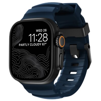 Pasek NOMAD Rocky Point Band do Apple Watch do koperty 42/44/45/46/49mm Niebiesko-czarny