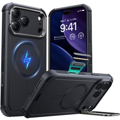 Etui ESR Cyber Kickstand MagSafe do Apple iPhone 17 Pro Max Czarny