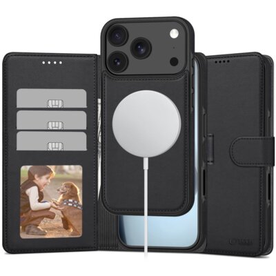 Etui TECH-PROTECT Wallet MagSafe do Apple iPhone 17 Pro Max Czarny