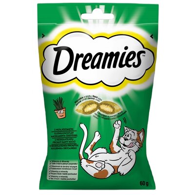 Przysmak dla kota DREAMIES z Nutą Kocimiętki 18 x 60 g