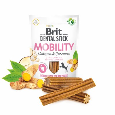 Przysmak dla psa BRIT Dental Stick Mobility Collagen&Curcuma 30 x 251 g