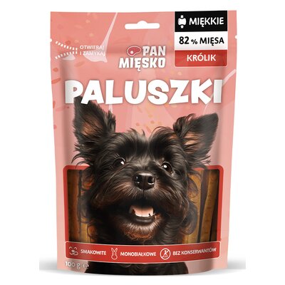 Przysmak dla psa PAN MIĘSKO Paluszki Królik 36 x 100 g