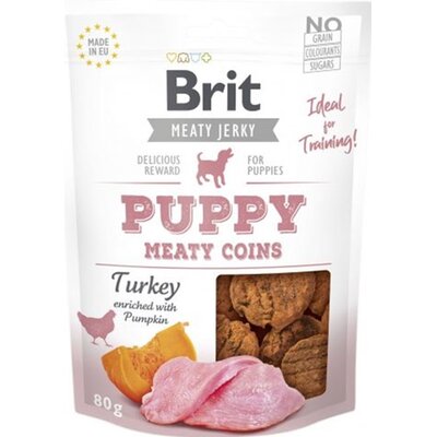 Przysmak dla psa BRIT Jerky Puppy Turkey Meaty Coins Indyk 36 x 80 g