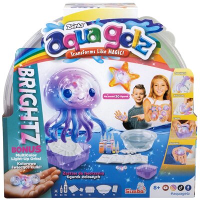 Zestaw kreatywny SIMBA Aqua Gelz Deluxe Brightz Świecące kulki 106322960
