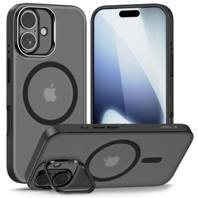 Etui TECH-PROTECT MagStand MagSafe do Apple iPhone 17 Czarny Mat