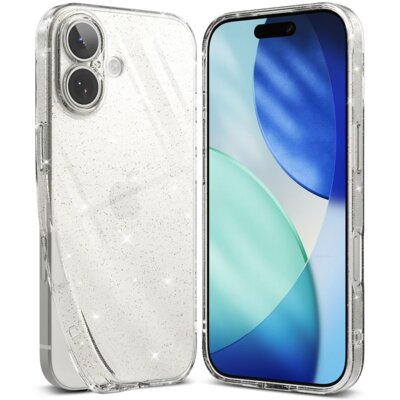 Etui RINGKE Air do Apple iPhone 17 Przezroczysto-brokatowy