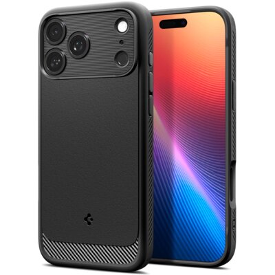 Etui SPIGEN Rugged Armor Mag MagSafe do Apple iPhone 17 Pro Czarny mat