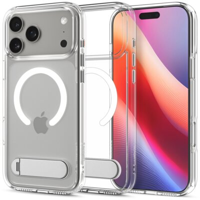 Etui SPIGEN Ultra Hybrid S Mag MagSafe do Apple iPhone 17 Pro Max Przezroczysto biały