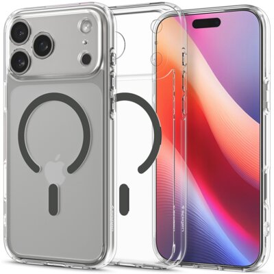 Etui SPIGEN Ultra Hybrid Mag MagSafe do Apple iPhone 17 Pro Przezroczysto grafitowy