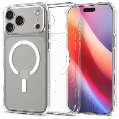 Etui SPIGEN Ultra Hybrid Mag MagSafe do Apple iPhone 17 Pro Max Przezroczysto-biały