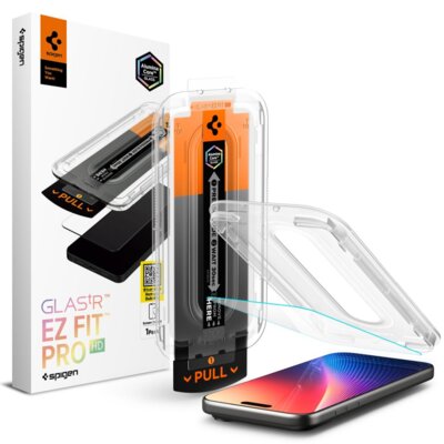 Szkło hartowane SPIGEN Glas.TR EZ Fit Pro do Apple iPhone 16 Pro/17/17 Pro Przezroczysty