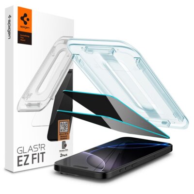 Szkło prywatyzujące SPIGEN Glas.TR EZ Fit Pro Privacy do Apple iPhone 16 Pro/17/17 Pro