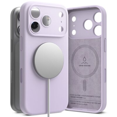 Etui RINGKE Silicone Magnetic MagSafe do Apple iPhone 17 Pro Max Jasnofioletowy
