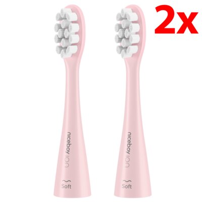 Oryginalna końcówka szczoteczki NICEBOY Ion Sonic (2 szt.) (Miękkie włosie)
