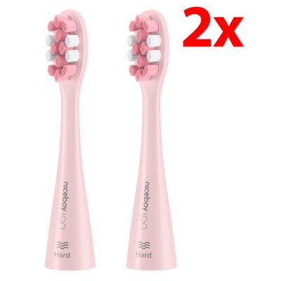 Oryginalna końcówka szczoteczki NICEBOY Ion Sonic (2 szt.) (Twarde włosie) (Usuwanie kamienia nazębnego)
