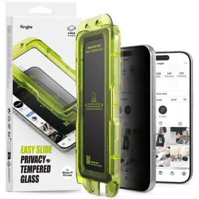 Szkło prywatyzujące RINGKE Easy Slide do Apple iPhone 17 Pro Max Privacy (2 szt.)