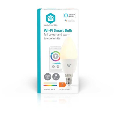 Inteligentna żarówka LED NEDIS SmartLife WIFILRC10E14 4.9W E14 Wi-Fi