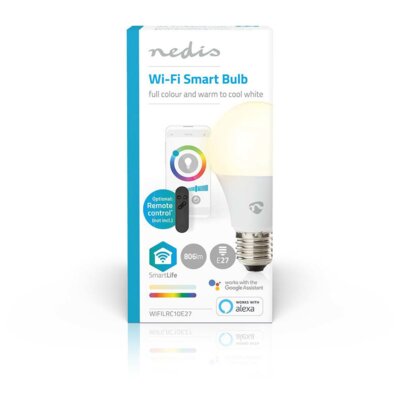 Inteligentna żarówka LED NEDIS SmartLife WIFILRC10E27 9W E27 Wi-Fi