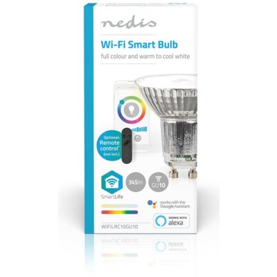 Inteligentna żarówka LED NEDIS SmartLife WIFILRC10GU10 5W GU10 Wi-Fi