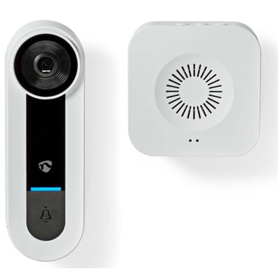 Wideodomofon NEDIS WIFICDP40CWT Bezprzewodowy Wi-Fi Biały