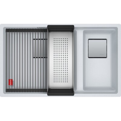 Zlewozmywak póltorakomorowy FRANKE Kanon KNG 160-46-21 125.0528.638 Biały polarny 46x76