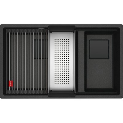 Zlewozmywak półtorakomorowy FRANKE Kanon KNG 160-46-21 125.0740.836 Onyx 46x76
