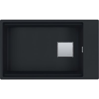 Zlewozmywak jednokomorowy FRANKE Kanon KNG 110-62 125.0633.003 Czarny mat 76x46