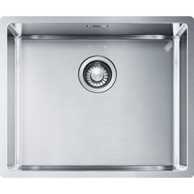 Zlewozmywak jednokomorowy FRANKE Box BXX 210/110-50 127.0453.656 Stal szczotkowana 54x45