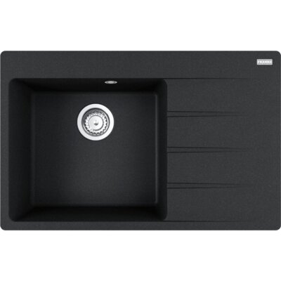 Zlewozmywak jednokomorowy z ociekaczem FRANKE Centro CNG 611-78 TL 114.0633.150 Onyx 50x78
