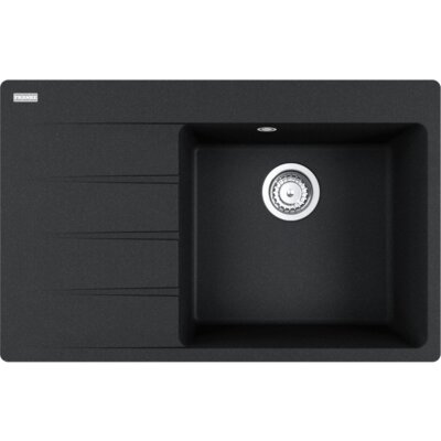 Zlewozmywak jednokomorowy z ociekaczem FRANKE Centro CNG 611-78 TL 114.0633.143 Onyx 50x78