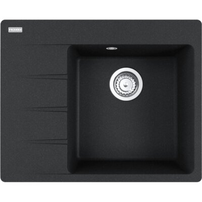 Zlewozmywak jednokomorowy z ociekaczem FRANKE Centro CNG 611-62 TL 114.0633.129 Onyx 50x62