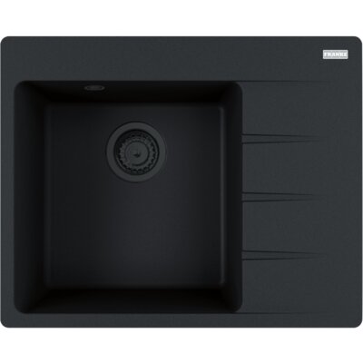 Zlewozmywak jednokomorowy z ociekaczem FRANKE Centro CNG 611-62 TL 114.0693.567 Czarny mat 50x62