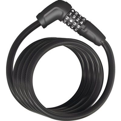 Zapięcie rowerowe ABUS Numero 5510C/180 + uchwyt SCMU Linka Czarny