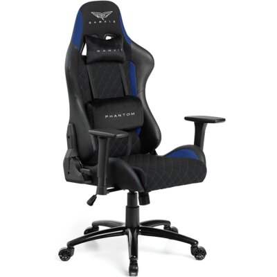 Fotel GAMVIS Phantom Large Czarny (niebieskie elementy)