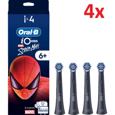 Oryginalna końcówka szczoteczki ORAL-B iO Kids Spiderman (4 szt.) (Delikatne dla dziąseł)