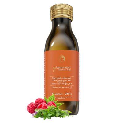 Suplement diety MYBESTPHARM Olej MyBestProtect Ziołowo-malinowy (250 ml)