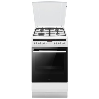 Kuchnia AMICA 58GET3.33HZPTADPA(W) Termoobieg Drabinki Prowadnice teleskopowe Pizza 280˚C