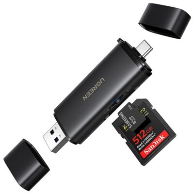 Czytnik kart UGREEN CM803 USB Typ-C/USB-A Czarny