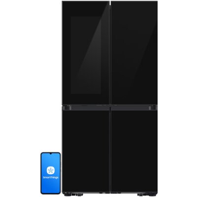 Lodówka SAMSUNG RF65DB970E22EO Side by Side AI Energy No Frost 185.3cm Czarne szkło