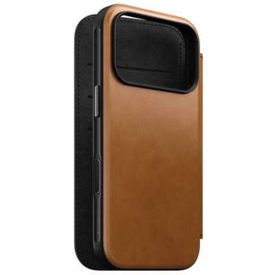 Etui NOMAD Modern Leather Folio do Apple iPhone 17 Pro Jasnobrązowy
