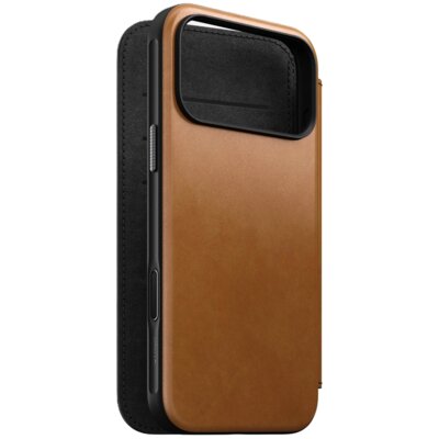 Etui NOMAD Modern Leather Folio do Apple iPhone 17 Pro Max Jasnobrązowy