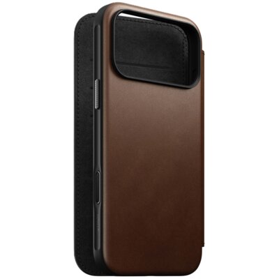 Etui NOMAD Modern Leather Folio do Apple iPhone 17 Pro Max Brązowy