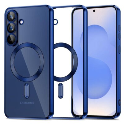 Etui TECH-PROTECT MagFlex MagSafe do Samsung Galaxy S25 FE Granatowy