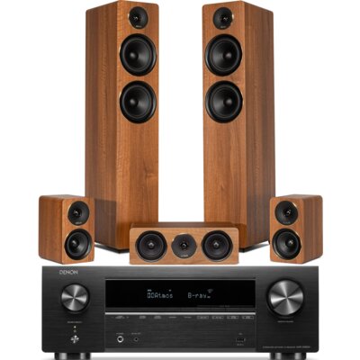 Kino domowe DENON AVR-X1800H + WILSON Scenix 5.0 Orzechowy