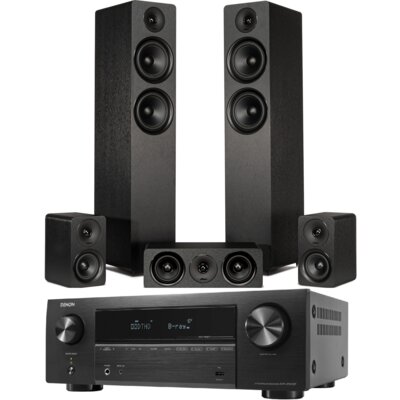 Kino domowe DENON AVR-X580BT + WILSON Scenix 5.0 Czarny